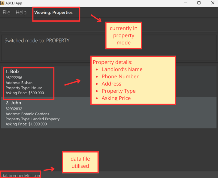 PropertyModeInitialList